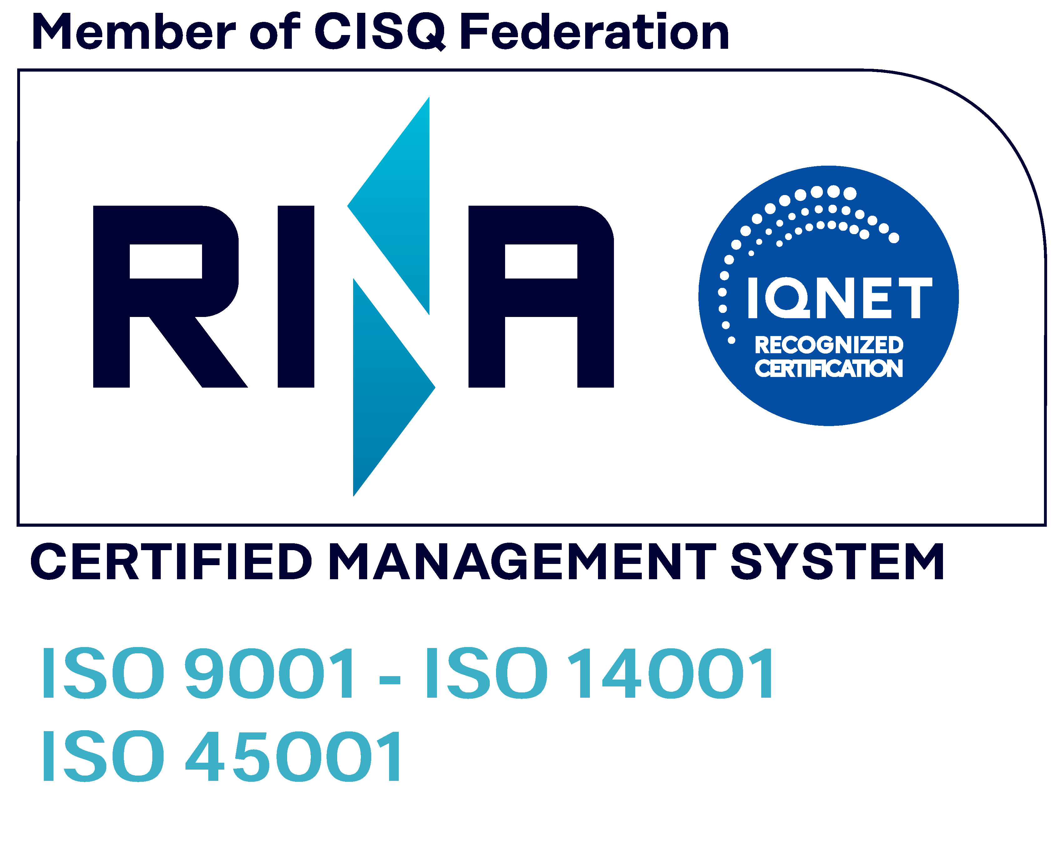 RINA Certified Management System